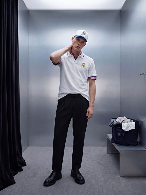 XSIDE ACTIVE Polo Yaka Real Madrid Nakışlı Erkek Spor Tişört