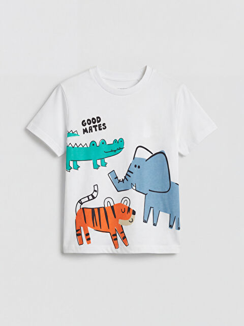 LC WAIKIKI Hayvan Baskılı Erkek Çocuk Tişört - S6CH61Z1-J5E