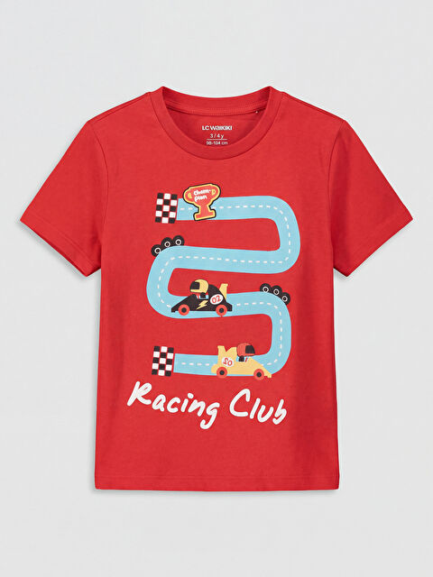 LCW Kids Baskılı Erkek Çocuk Tişört