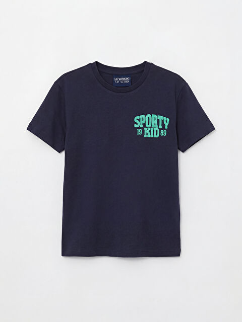 LC WAIKIKI Yazı Baskılı Erkek Çocuk Tişört - S6CI21Z1-CRP