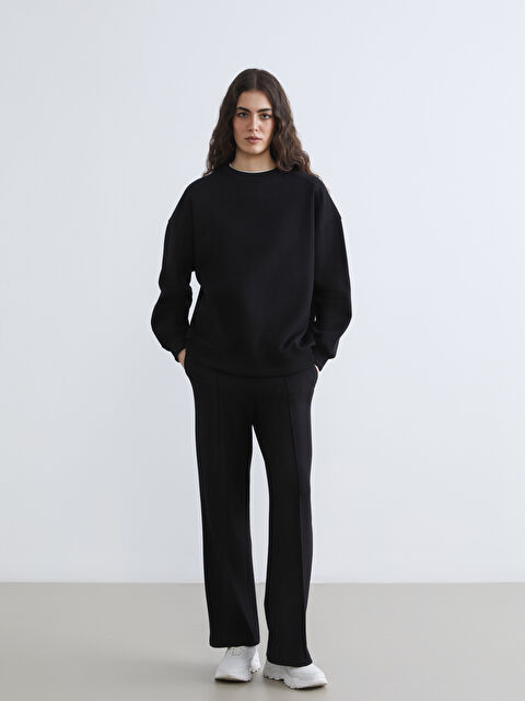 LCW Vision Beli Lastikli Geniş Paça Kadın Eşofman Altı - S6CI26Z8-CVL