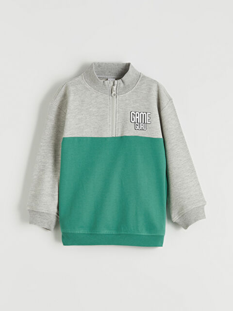 LCW Kids سويت شيرت أولاد مطبوع بياقة عالية - S6CI53Z1-847