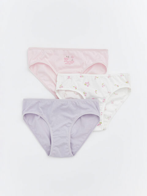 LCW Kids Desenli Kız Çocuk Slip Külot 3'lü - S6CJ98Z1-LU7