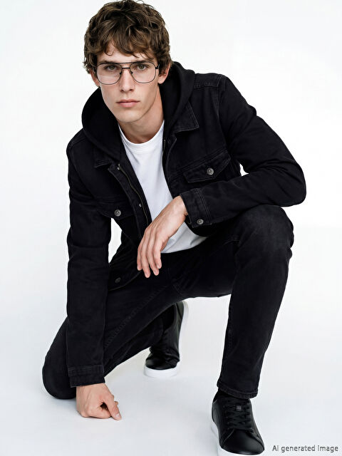 LCW Jeans Regular Fit Erkek Jean Ceket