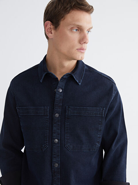 LCW Jeans Rahat Kalıp Erkek Jean Gömlek - S6CK69Z8-309