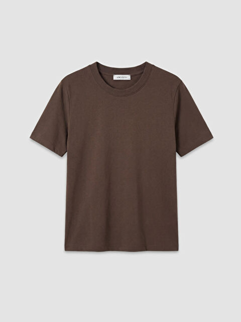 LCW Vision Woman BROWN T-Shirt - S6CK73Z8-HDB