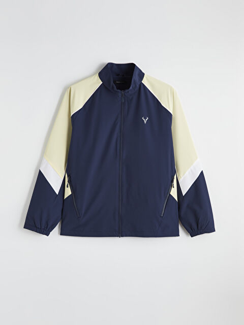 XSIDE ACTIVE Dik Yaka Renk Bloklu Erkek Fermuarlı Sweatshirt - S6CK87Z8-CT8