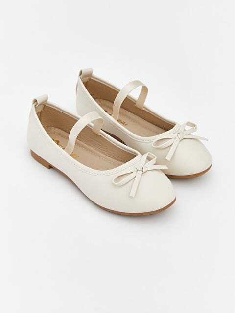 LCW STEPS أحذية باليه مسطحة بيج طفلة - S6CL77Z1-SWH