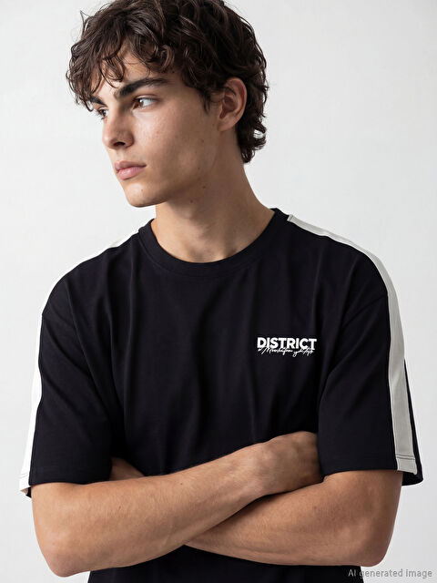 XSIDE მამაკაცები შავი მაისურები და ზედები - S6CL80Z8-CVL