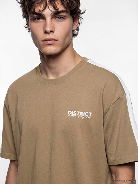 XSIDE Bisiklet Yaka Baskılı Erkek Tişört - S6CL80Z8-Y5N