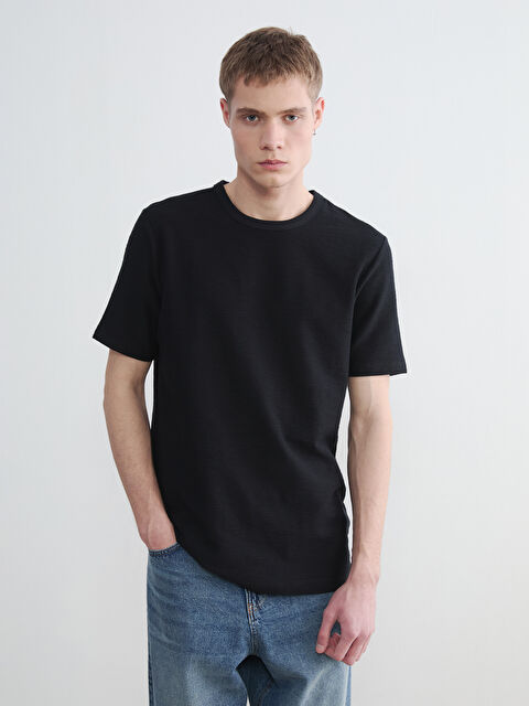 XSIDE Bisiklet Yaka Erkek Tişört - S6CL82Z8-CVL