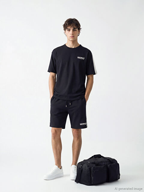 XSIDE მამაკაცები შავი შორტები - S6CL86Z8-CVL