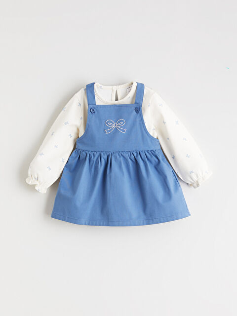 LCW baby Вышитая блузка и сарафан-платье для девочки - S6CM42Z1-H7T