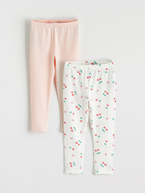 LCW baby Kız Bebek Penye Tayt 2'li - S6CM60Z1-LRA