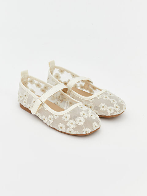 LCW STEPS أحذية باليه مسطحة بيج فاتح / ايكرو طفلة - S6CO28Z1-EEW