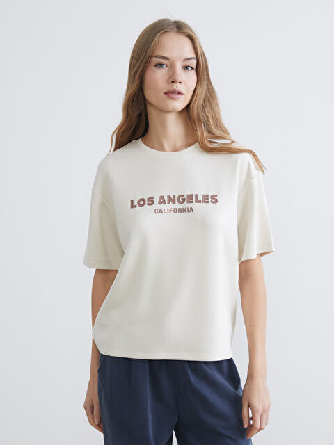 XSIDE Los Angeles Print Soft Touch Women's T-Shirt - S6CO32Z8-F0B