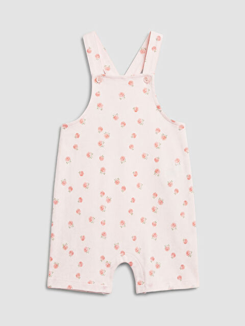 LCW baby Çiçek Desenli Kız Bebek Salopet - S6CO33Z1-LT4