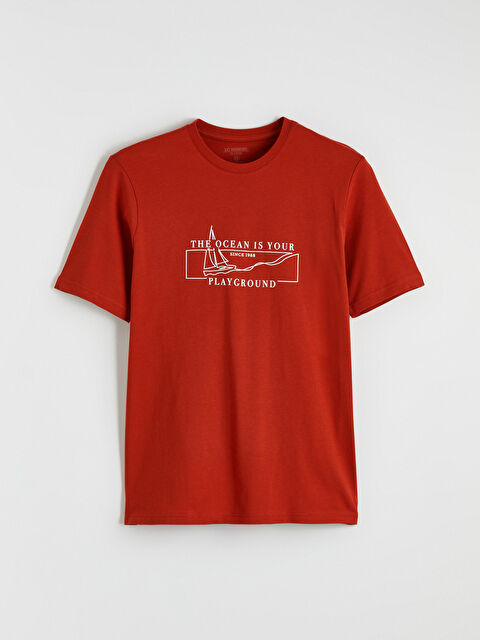 LCWAIKIKI Classic Bisiklet Yaka Erkek Tişört - S6CO96Z8-GXS