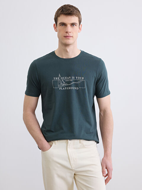 LCWAIKIKI Classic Bisiklet Yaka Erkek Tişört - S6CO96Z8-ZDJ