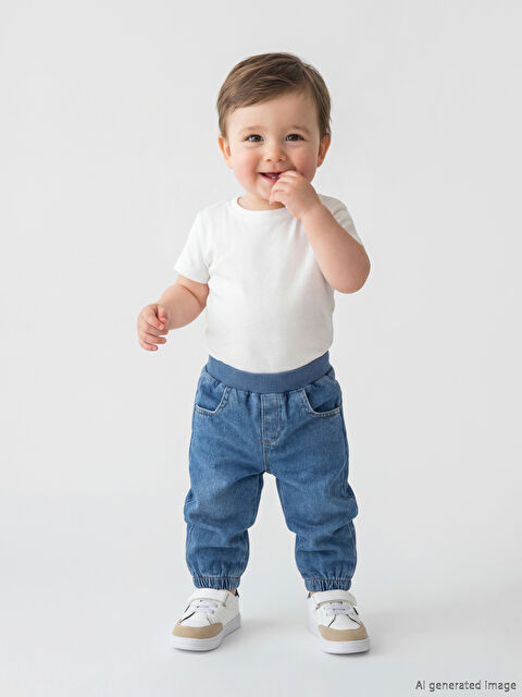 LCW baby Erkek Bebek Jean Jogger Pantolon