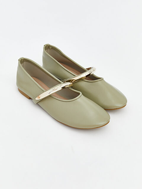 LCW STEPS Faux Leather Women's Ballet Flats - S6CQ36Z8-S3B