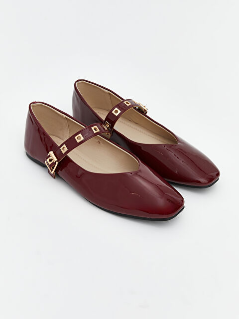 LCW STEPS پێڵاوی بالێ ره‌نگ شه‌رابی ژن - S6CQ42Z8-CWK