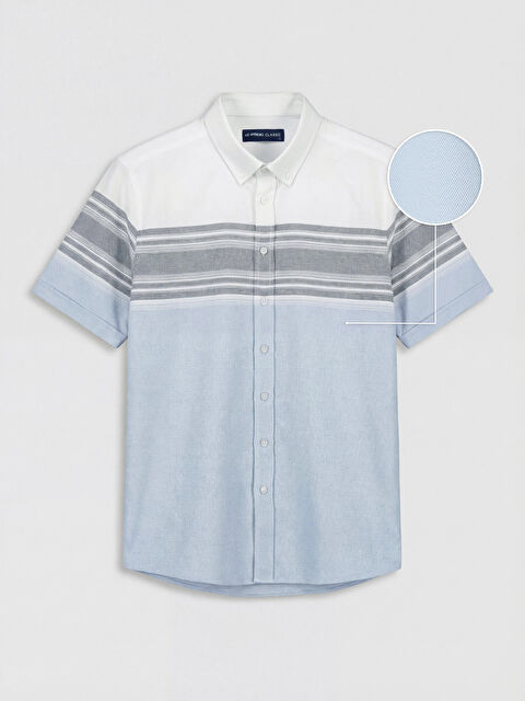 LCWAIKIKI Classic Regular Fit Armürlü Erkek Gömlek