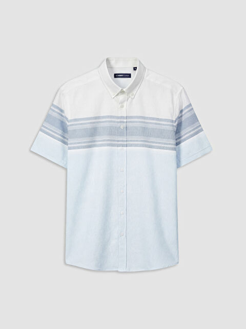 LCWAIKIKI Classic Regular Fit Armürlü Erkek Gömlek