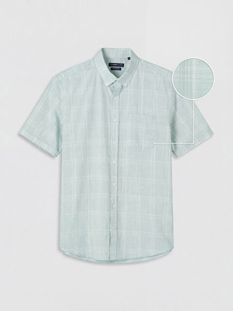 LCWAIKIKI Classic Regular Fit Ekose Poplin Erkek Gömlek