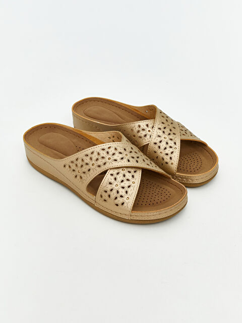 LCW STEPS Deri Görünümlü Kadın Terlik - S6CR31Z8-DFV