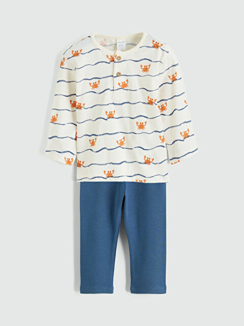 LCW baby Baby Boy ECRU Set - S6CR68Z1-LRA