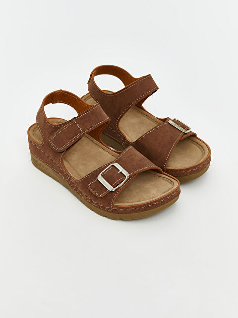 LCW STEPS Süet Görünümlü Kadın Sandalet - S6CS20Z8-CXS