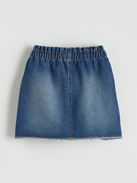 LCW Kids Girls' Pocketed Jean Skirt - S6CS85Z1-507 - LC Waikiki