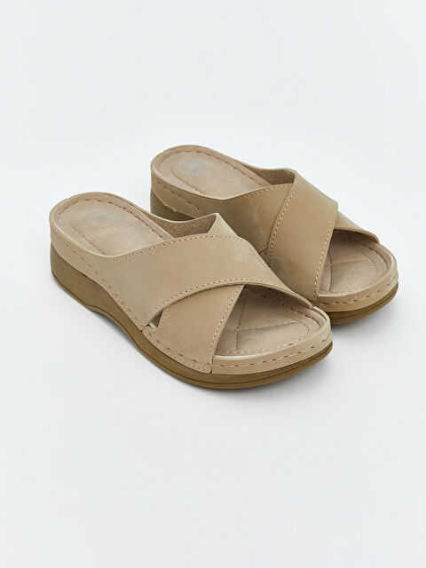 LCW STEPS Süet Görünümlü Kadın Terlik - S6CS88Z8-EYM