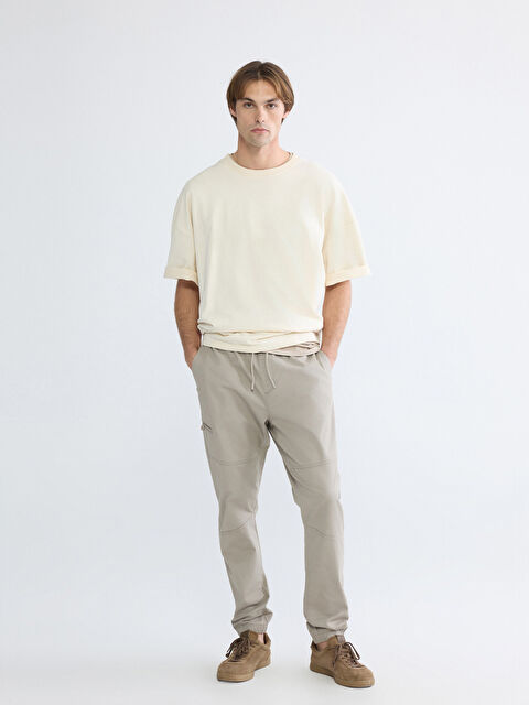 XSIDE Man BEIGE Jogger Trousers - S6CS96Z8-V38