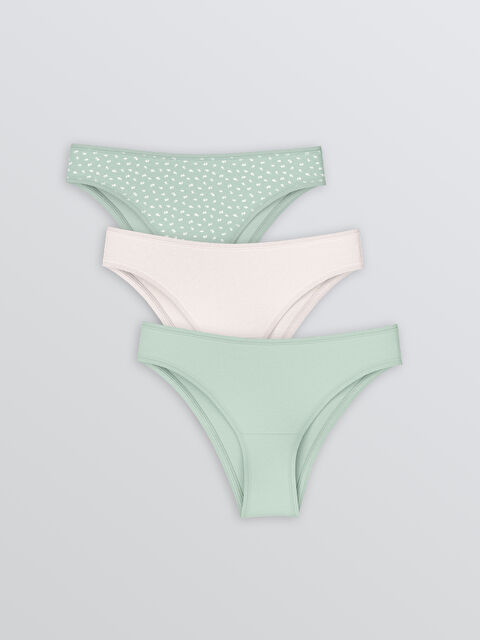LCW DREAM Woman GREEN Brazilian Knickers - S6CT39Z8-LRK