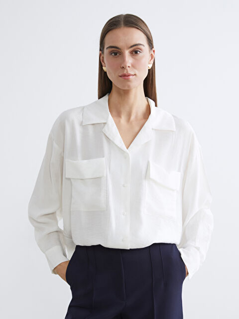 LCW STUDIO Әйелдер ақ Жейде - S6CU50Z8-Q6K