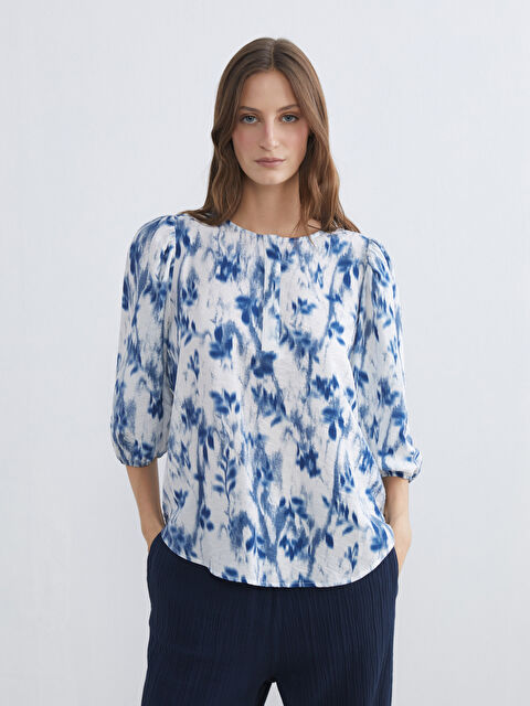 LCWAIKIKI Classic Жена Синьо Блуза - S6CU59Z8-LQQ