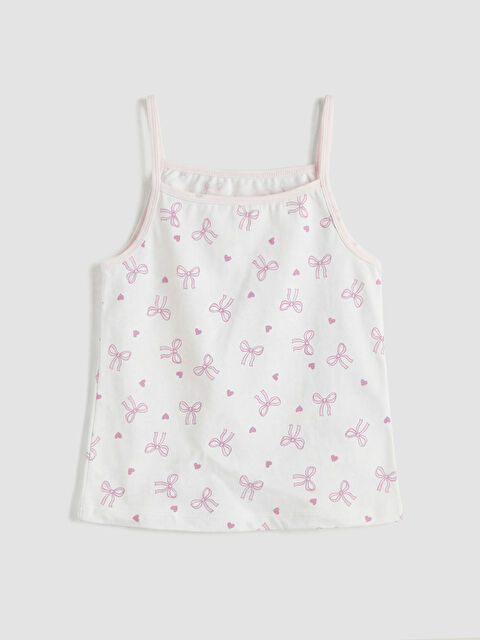 LCW Kids Kare Yaka Kız Çocuk Atlet - S6CU65Z1-LT4