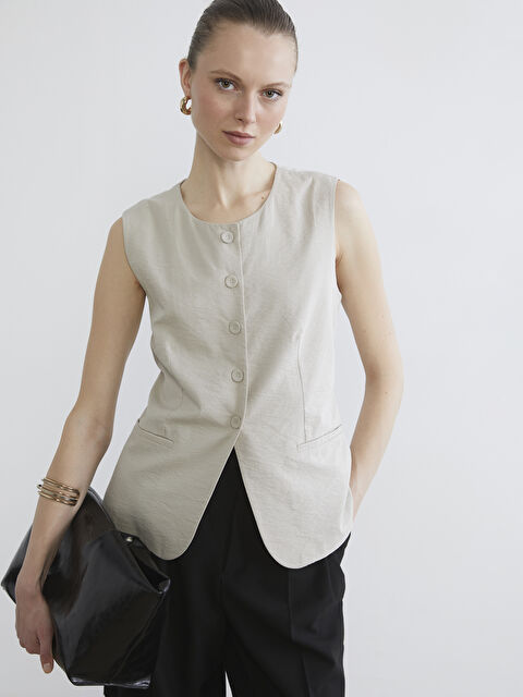 LCW STUDIO SIVA Elegantni prsluk Žena - S6CU72Z8-FKQ