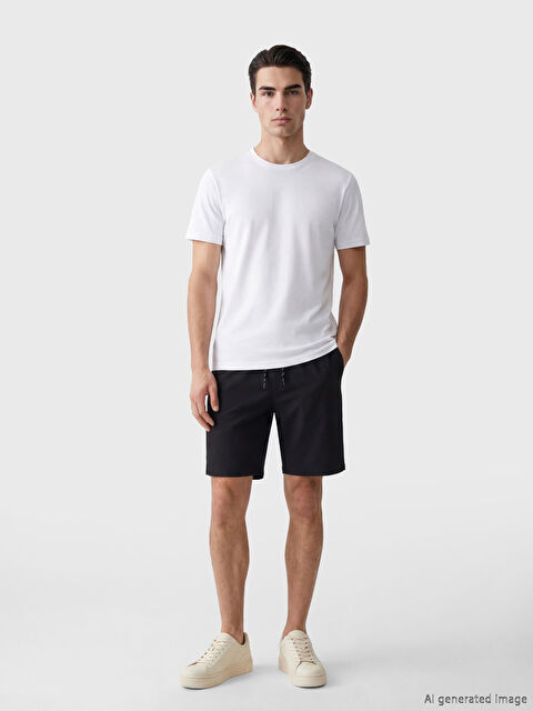 LCW SWIMWEAR Diz Altı Boy Erkek Deniz Şortu