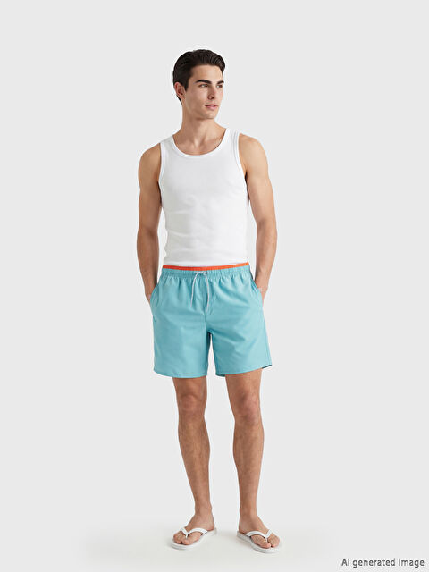 LCW SWIMWEAR Kısa Boy Erkek Deniz Şortu