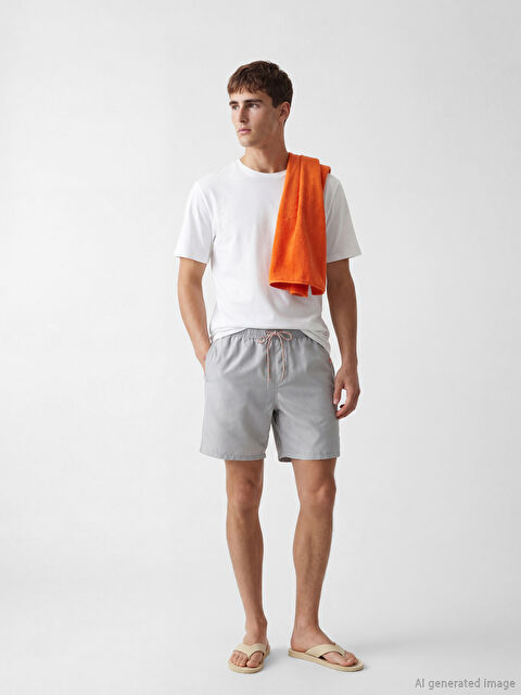 LCW SWIMWEAR Diz Hizası Boy Erkek Deniz Şortu - S6CU98Z8-V8T