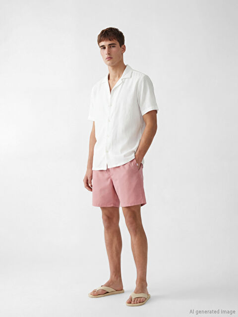 LCW SWIMWEAR Diz Hizası Boy Erkek Deniz Şortu - S6CU98Z8-ZU0