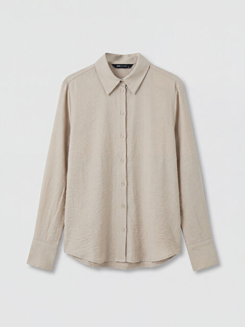 LCWAIKIKI Classic Жена Бежово Риза