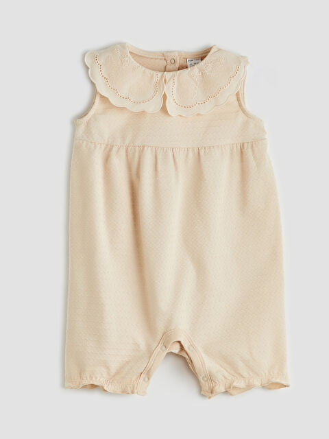 LCW baby Kız Bebek Penye Nakışlı Tulum - S6CY20Z1-ZGK