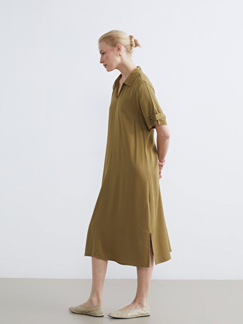 LCW Grace Women's Collared Neck Dress - S6CY92Z8-EW6