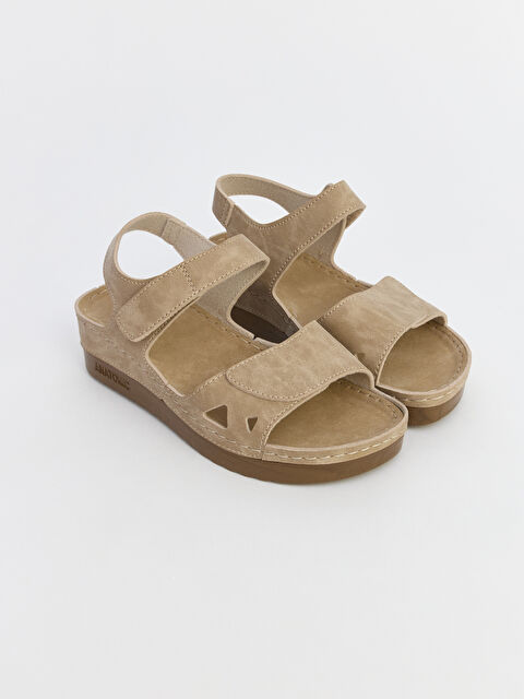 LCW STEPS Süet Görünümlü Kadın Sandalet