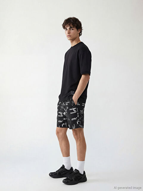 XSIDE Regular Fit Printed Men's Shorts - S6DA72Z8-CVL