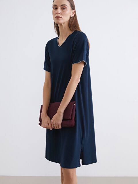 LCW Grace V Yaka A Kesim Elbise	 - S6DA74Z8-E1J